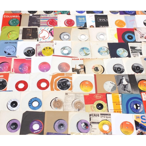 1451 - Collection of 45rpm records including The Beatles, The Carpenters, David Cassidy, Genesis, Hot Choco... 