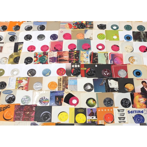 1451 - Collection of 45rpm records including The Beatles, The Carpenters, David Cassidy, Genesis, Hot Choco... 