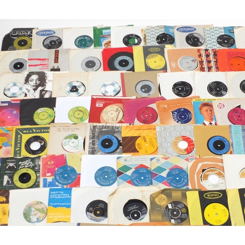 1452 - Collection of 45rpm records including Status Quo, Slade, The Seekers, The Carpenters, ABBA and Simpl... 