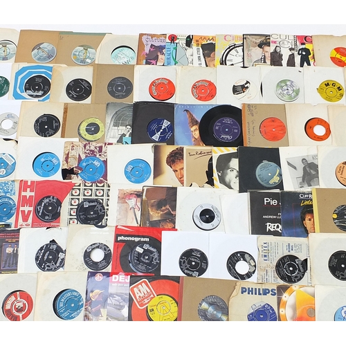 1436 - Collection of 45rpm records including Cliff Richard, Malcolm Roberts, Kraftwerk, The Dubliners and K... 