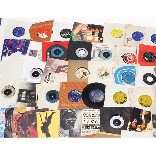 1454 - Collection of 45rpm records including Elton John, Brenda Lee, John Leyton, Jimmy Jones, Kool & the G... 