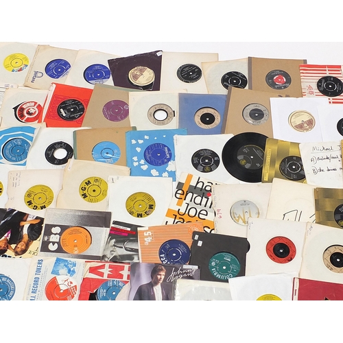 1454 - Collection of 45rpm records including Elton John, Brenda Lee, John Leyton, Jimmy Jones, Kool & the G... 