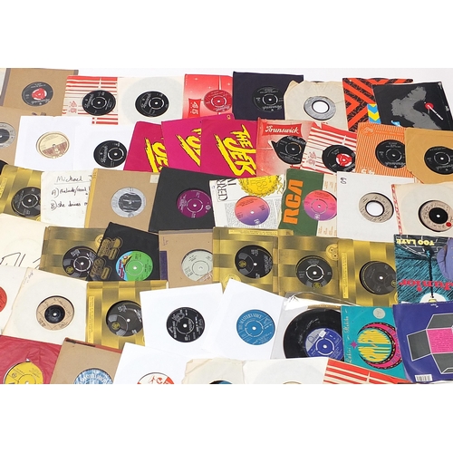 1454 - Collection of 45rpm records including Elton John, Brenda Lee, John Leyton, Jimmy Jones, Kool & the G... 