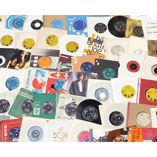 1454 - Collection of 45rpm records including Elton John, Brenda Lee, John Leyton, Jimmy Jones, Kool & the G... 