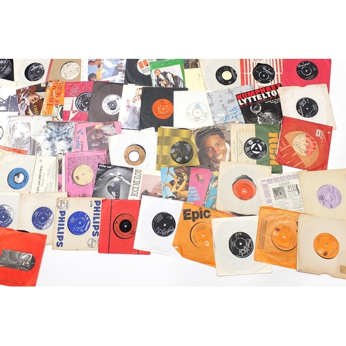 1454 - Collection of 45rpm records including Elton John, Brenda Lee, John Leyton, Jimmy Jones, Kool & the G... 