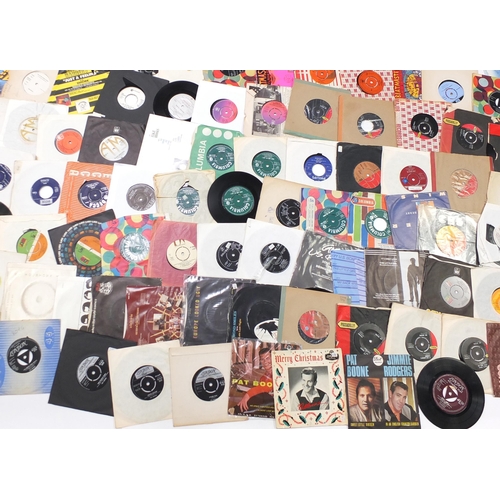 1449 - Collection of 45rpm records including Freddie Mercury, The Bee Gees, Shirley Bassey, The Bachelors, ... 