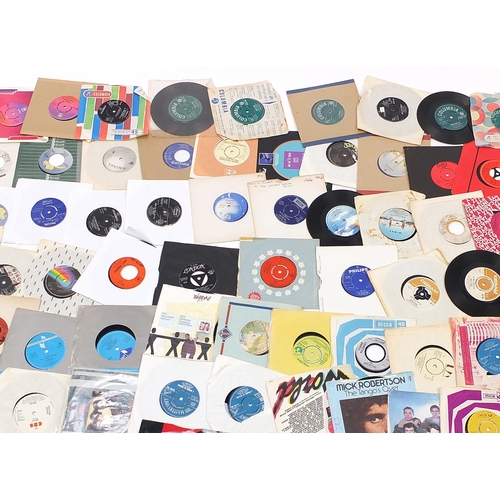 1434 - Collection of 45rpm records including The Beatles, Showaddy Waddy, Status Quo, David Essex, Gary Gli... 