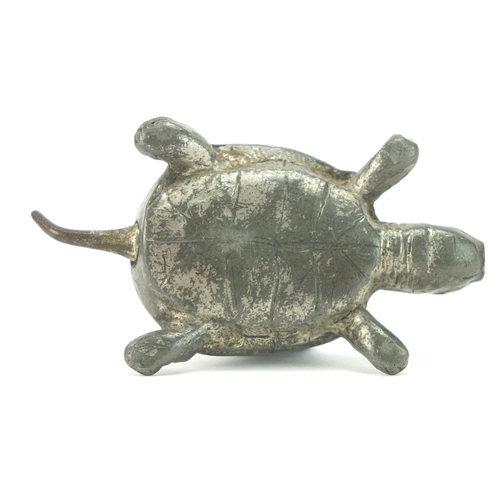 192 - Novelty cast metal propelling pencil in the form of a tortoise, 5.5cm in length