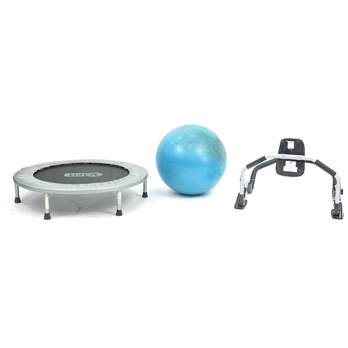 886 - V Fit exercise equipment comprising trampoline, exercise ball and sit up machine