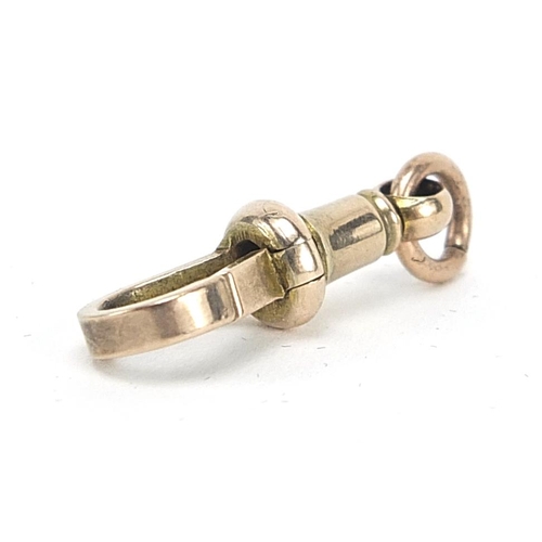 1906 - 9ct gold jewellery clasp, 2.5cm in length, 1.9g