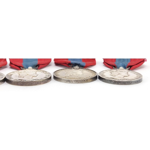 2308 - Five British military Elizabeth II Imperial Service medals with cases awarded to Thomas Silcock, Joh... 