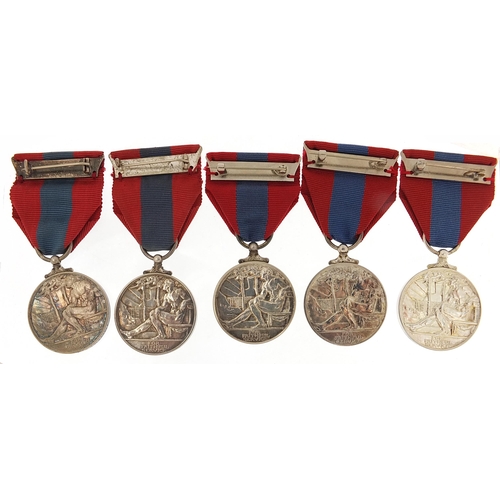 2307 - Five British military Elizabeth II Imperial Service medals with cases awarded to John Rogerson, Jame... 