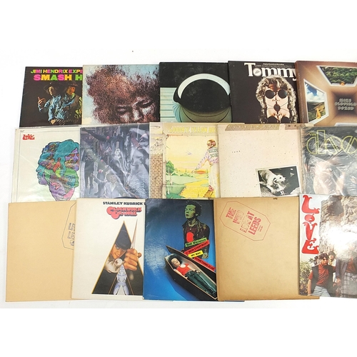 1463 - Vinyl LP records including Jimi Hendrix Experience, Love, Mike Oldfield, Elton John, Fleetwood Mac, ... 