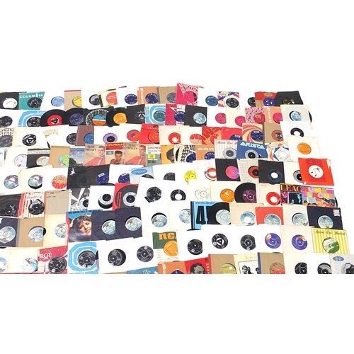 1443 - Collection of 45rpm records including The Hollies, Buddy Holly, Johnny & The Hurricanes, Elvis Presl... 