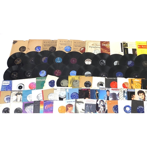 1461 - Collection of 45rpm records and 78's including Culture Club, David Cassidy, Shirley Bassey, Shakin' ... 