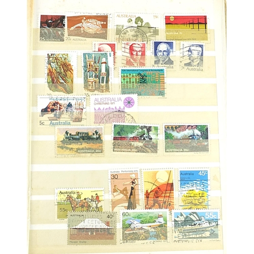 1531 - Commonwealth stamps arranged in an album including modern used Australian