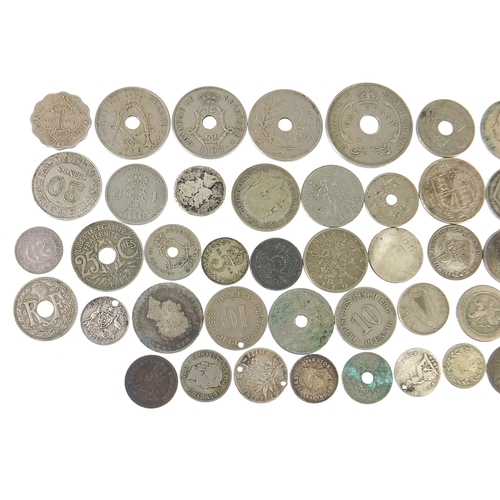 1584 - Collection of 19th century and later British and foreign coinage, some silver, 185g