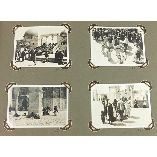 1503 - Good collection of 1930s black and white photographs relating to Egypt arranged in an album, includi... 