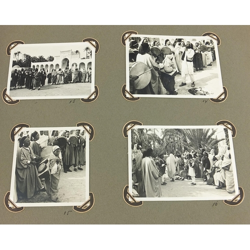 1503 - Good collection of 1930s black and white photographs relating to Egypt arranged in an album, includi... 