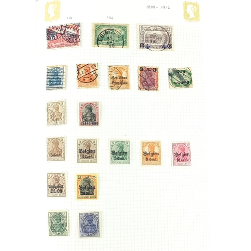 1529 - Collection of German stamps arranged in a Stanley Gibbons album including some Third Reich