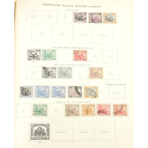 1528 - Collection of early Empire and Commonwealth stamps arranged in an album