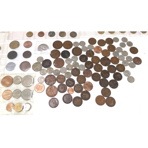 1209 - Antique and later British and world coinage including pennies and half crowns