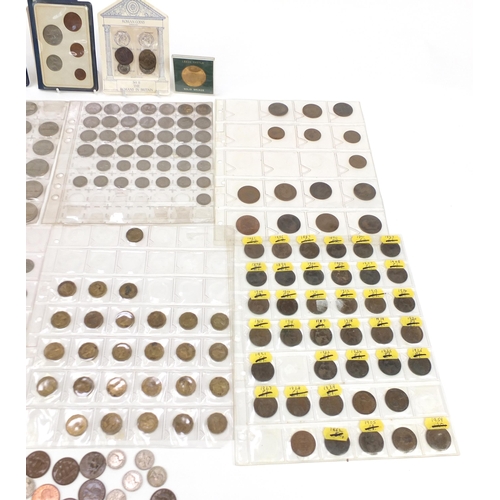 1209 - Antique and later British and world coinage including pennies and half crowns