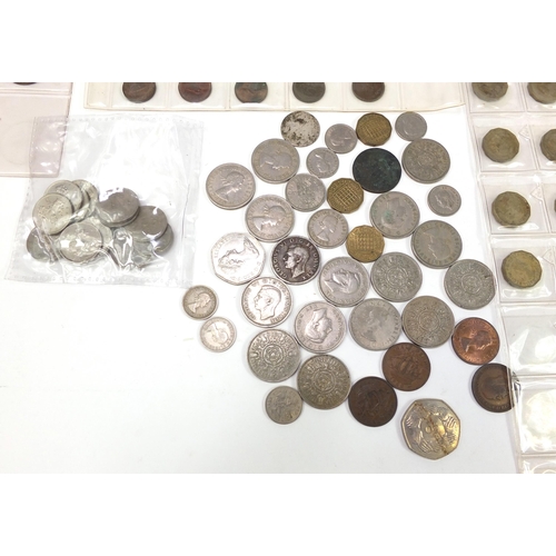 1209 - Antique and later British and world coinage including pennies and half crowns