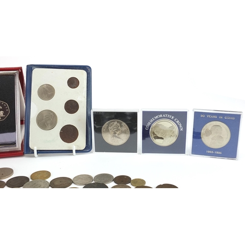 1289 - Antique and later British and world coinage, some silver including Royal Mint 1989 and 1990 United K... 