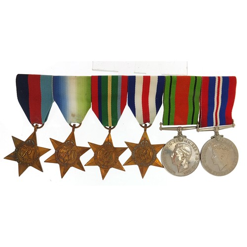 2284 - British military World War II six medal group including four stars