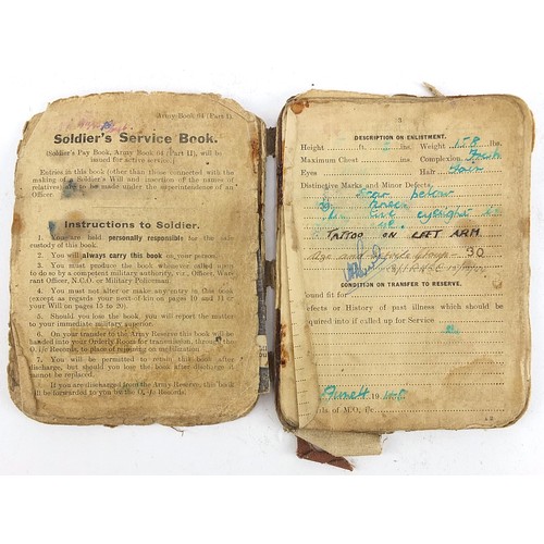 2317 - Naval and militaria including World War I Soldier's Service and Pay book inscribed Thomas Waudby, RA... 