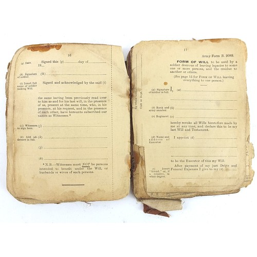 2317 - Naval and militaria including World War I Soldier's Service and Pay book inscribed Thomas Waudby, RA... 