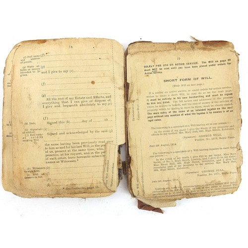 2317 - Naval and militaria including World War I Soldier's Service and Pay book inscribed Thomas Waudby, RA... 