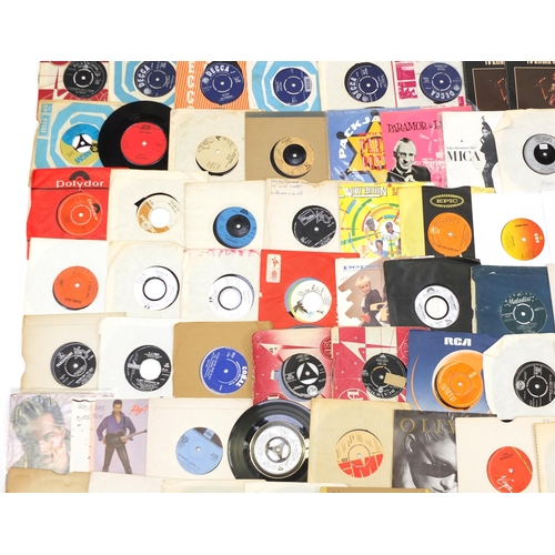 1441 - Collection of 45rpm records including Pet Shop Boys, The Tornados, Showaddy Waddy, The Supremes, Jim... 