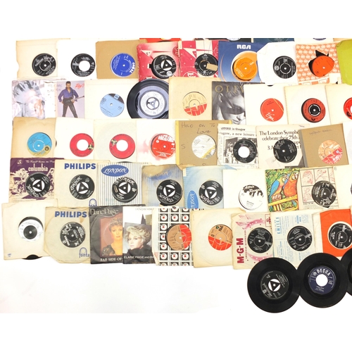 1441 - Collection of 45rpm records including Pet Shop Boys, The Tornados, Showaddy Waddy, The Supremes, Jim... 