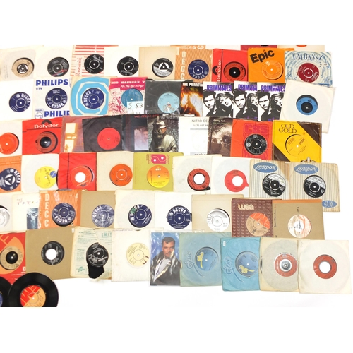 1441 - Collection of 45rpm records including Pet Shop Boys, The Tornados, Showaddy Waddy, The Supremes, Jim... 