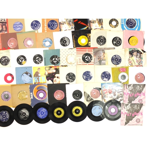 1442 - Collection of 45rpm records including The Kinks, The Bee Gees, Evelyn King and Hudson Ford