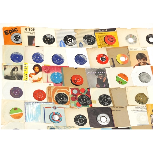 1447 - Collection of 45rpm records including The Beatles, The Beach Boys, Boom Town Rats, The Bee Gees, Dur... 