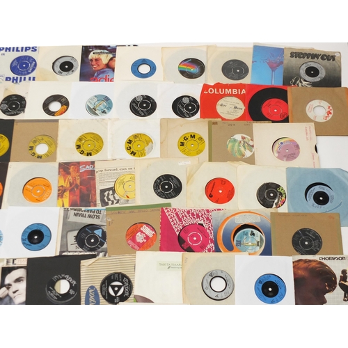 1448 - Collection of 45rpm records including Showaddy Waddy, Rod Stewart, Ringo Starr, The Seekers, The Sha... 