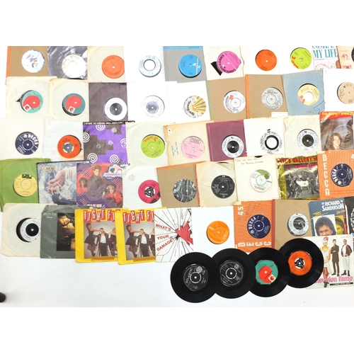 1448 - Collection of 45rpm records including Showaddy Waddy, Rod Stewart, Ringo Starr, The Seekers, The Sha... 