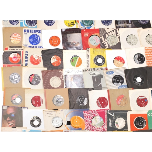 1449 - Collection of 45rpm records including Freddie Mercury, The Bee Gees, Shirley Bassey, The Bachelors, ... 