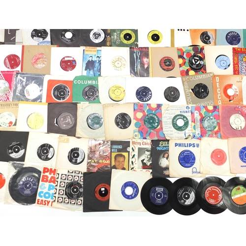 1449 - Collection of 45rpm records including Freddie Mercury, The Bee Gees, Shirley Bassey, The Bachelors, ... 