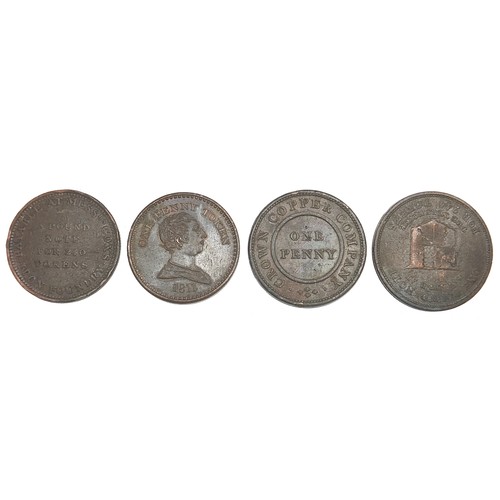 1634 - Four early 19th century one penny copper tokens