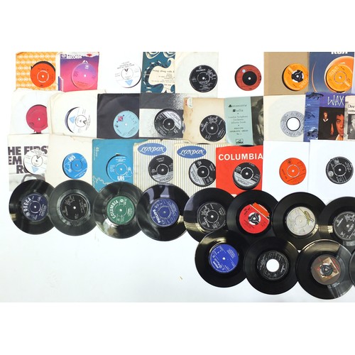 1440 - Collection of 45rpm records including Slade, Status Quo, The Bee Gees, Barry Manilow, The Bachelors ... 