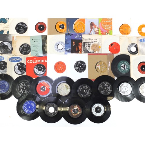 1440 - Collection of 45rpm records including Slade, Status Quo, The Bee Gees, Barry Manilow, The Bachelors ... 