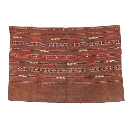 1255A - Middle Eastern Turkman Jewal saddle bag, 114cm x 78cm