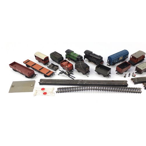 1176 - OO gauge model railway locomotives, carriages and accessories including three Trix TTR locomotives a... 