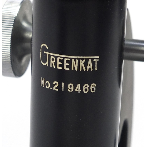 476 - Greenkat microscope with accessories housed in a fitted case, number 219466