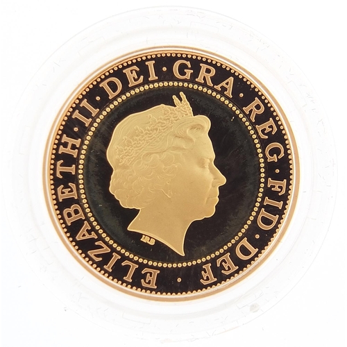 1190 - Elizabeth II 2014 gold proof two pound coin commemorating 500th Anniversary of Trinity House with ce... 