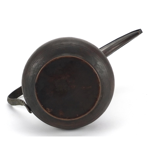 210 - Omani copper dallah coffee pot, 30.5cm high